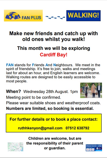 FAN Plus Walking poster Eng Draft 3 August 28th Cardiff Bay Final