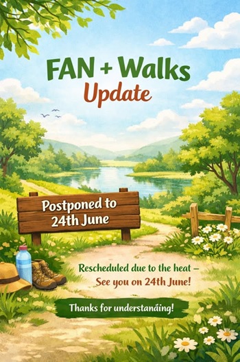 FAN plus Walks posponed poster